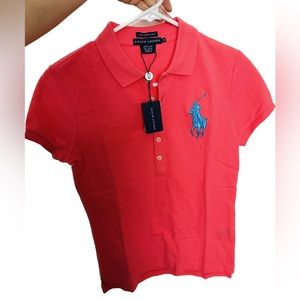 NWT💯RALPH LAUREN pique polo shirt.